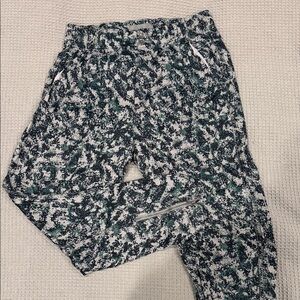 Anthropologie Silky Joggers - Black, White, Green